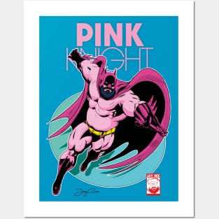 pink knight bear Posters and Art